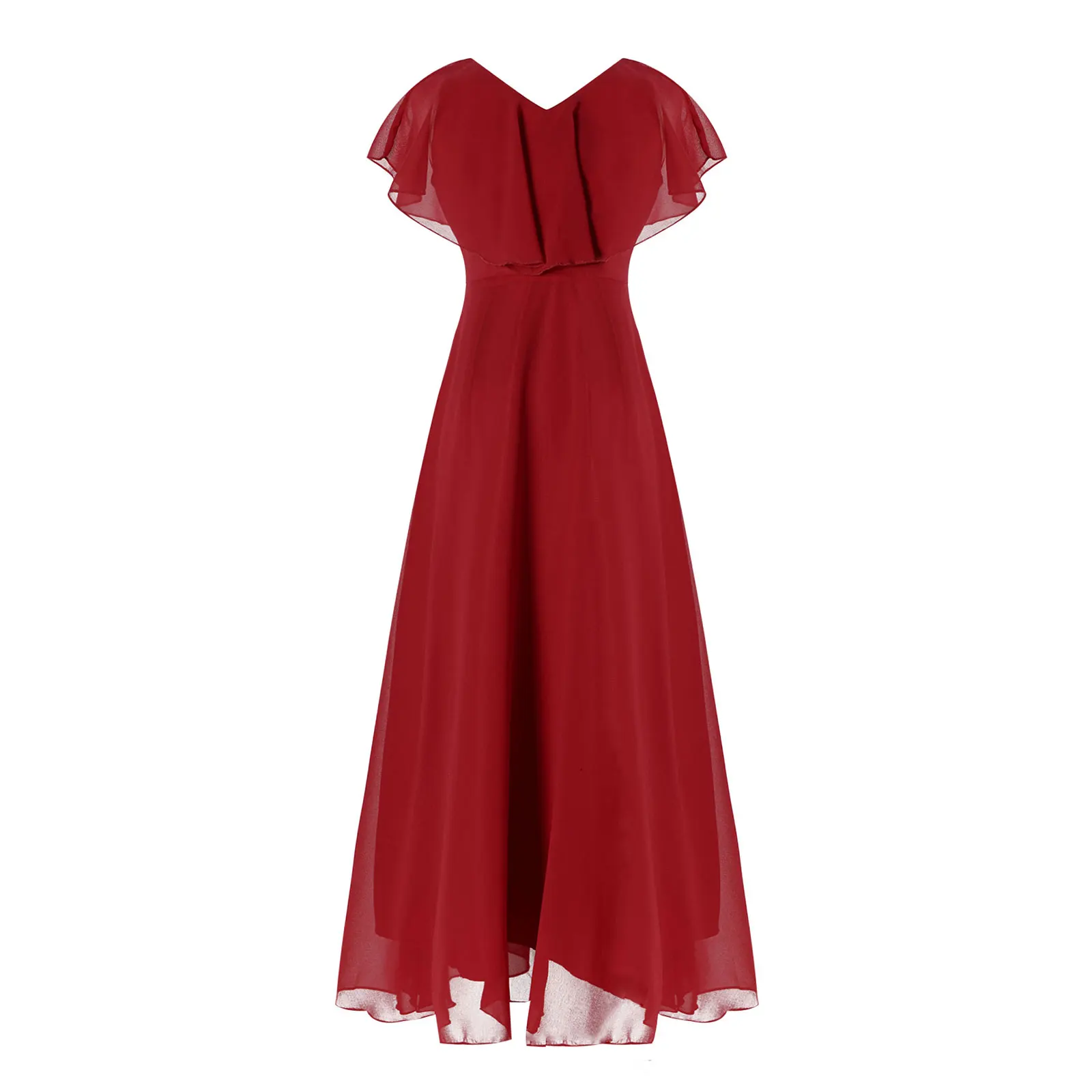 Шифоновое кружевное платье с цветочным принтом для девочек официальное Летнее