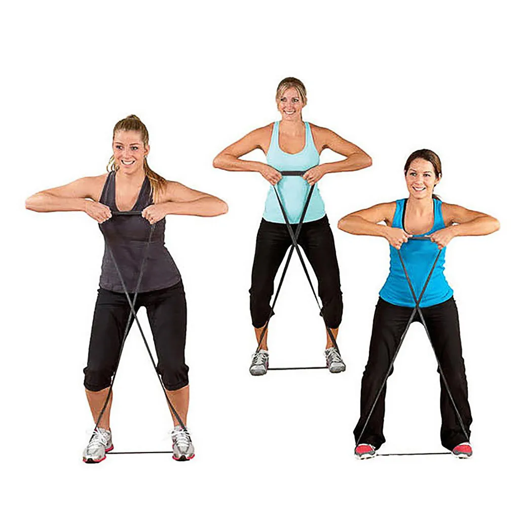 Латексные эластичные ленты для тренировок упражнений мышц дома и спортзала йоги