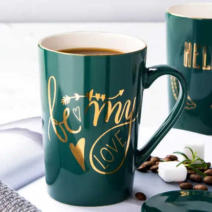 Креативная Европейская кружка личность тренд пара чашка керамическая Бытовая