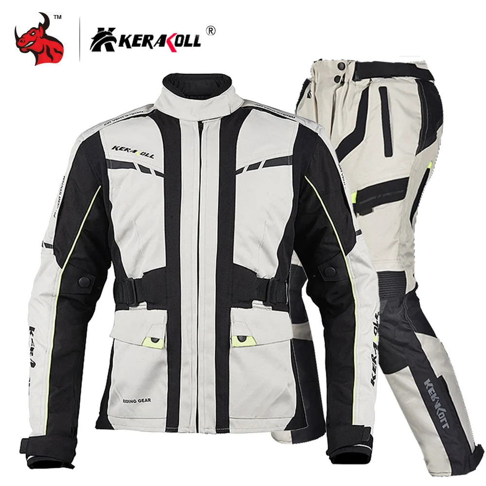 

KERAKOLL Motorcycle Jacket Winter Men Jaqueta Motociclista Waterproof Moto Motocross Jacket Reflection Motorbike Riding Jacket