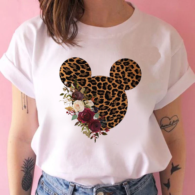 

New Product Modern Plus Size Women's T-shirt with Big Ears Casual Top Cute White T-shirt Comfortable Casual Short-sleeved Sports