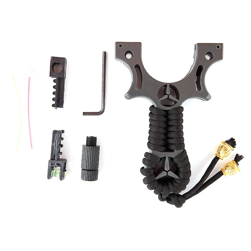 

New Outdoor Slingshot Resin Laser Fast Compression Flat Rubber Band Clip Slingshot