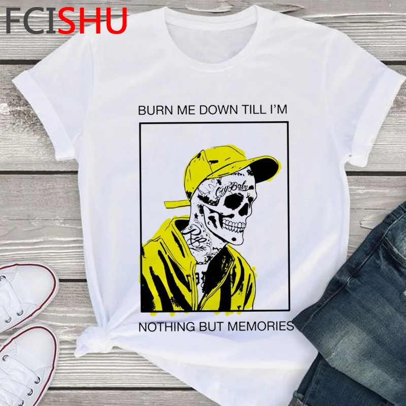 Футболка унисекс с принтом Lil Peep Graphic смешная мультяшная рубашка в стиле хип хоп