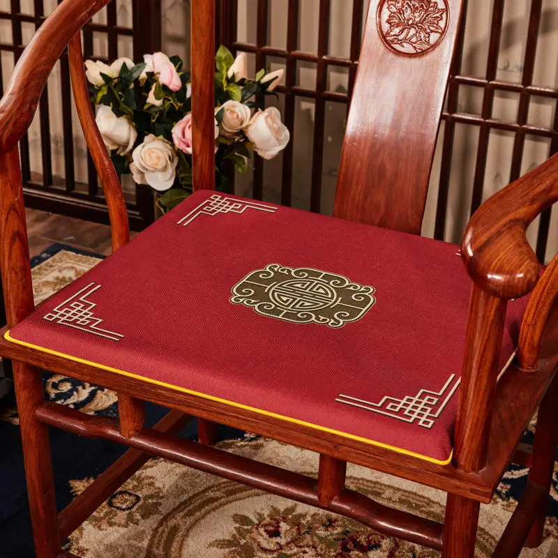

Mahogany cushion chair cushion Chinese dining chair Taishi chair tea chair thickened cushion