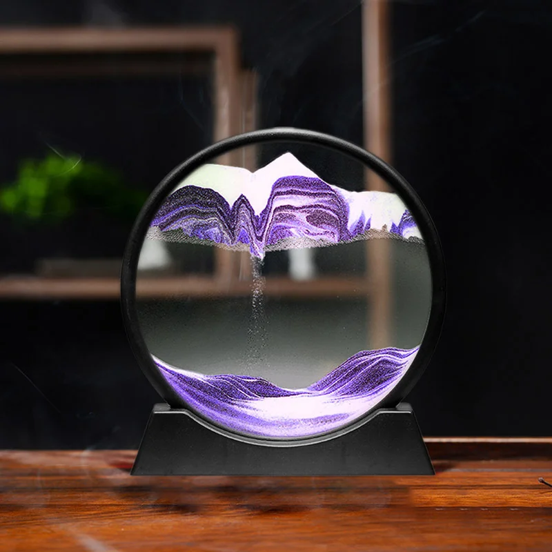 Цветные ноты движущиеся песочные часы глубоководный натуральный Пескоструйный