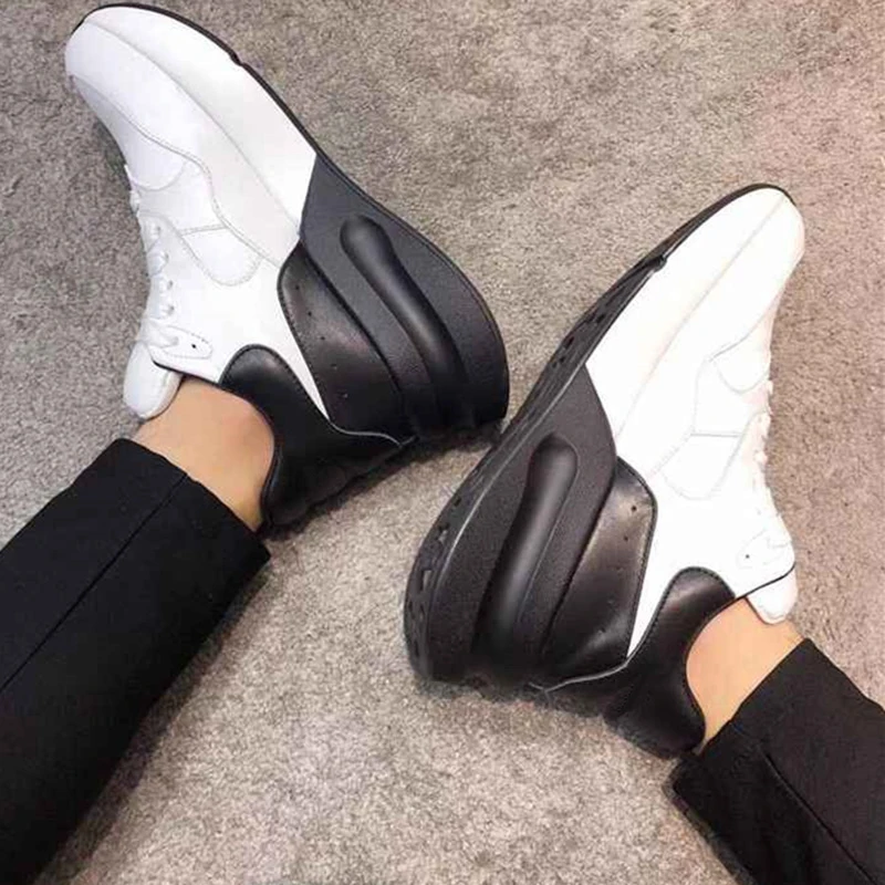 Мужская повседневная обувь из натуральной кожи высокого качества для влюбленных