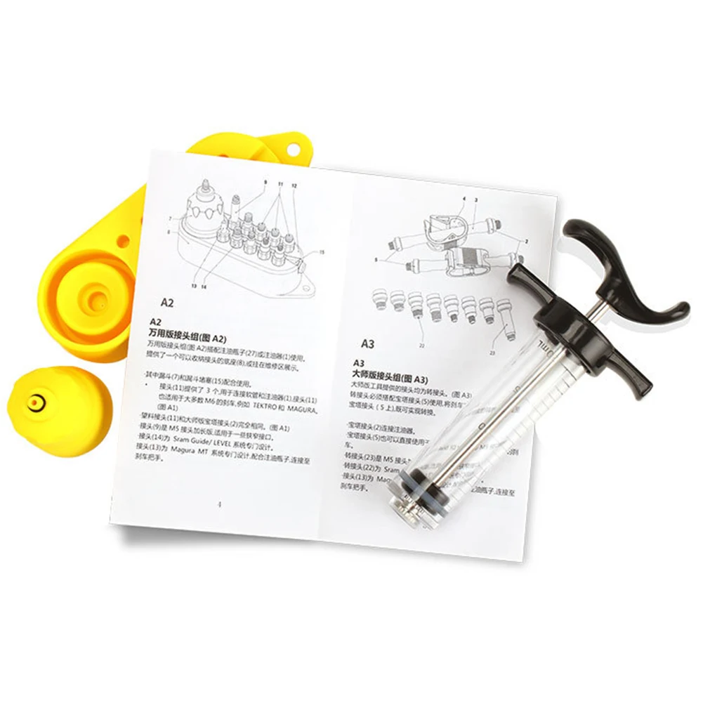 

Bicycle MTB Road Bike Hydraulic Disc Brake Oil Bleed Kit Tool For SHIMAN SRA MAGUR Tektr Bike Cycling Brake Repair Tools