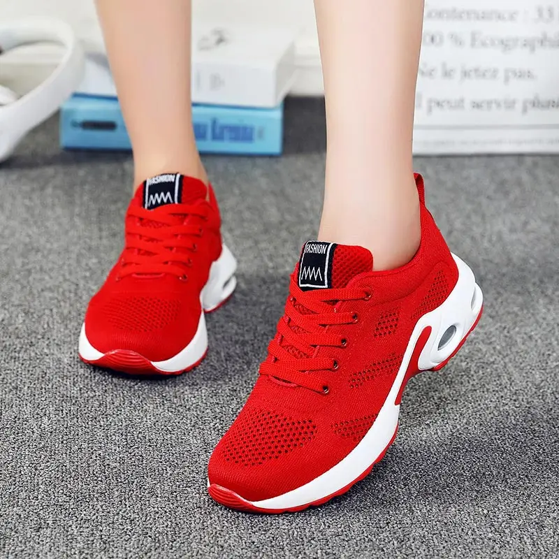 

Big Size Summer Outdoor Sneakers Women 2020 Women's Running Shoes Sports Woman Basket Sport Femme Red Sneackers Footwear B-537