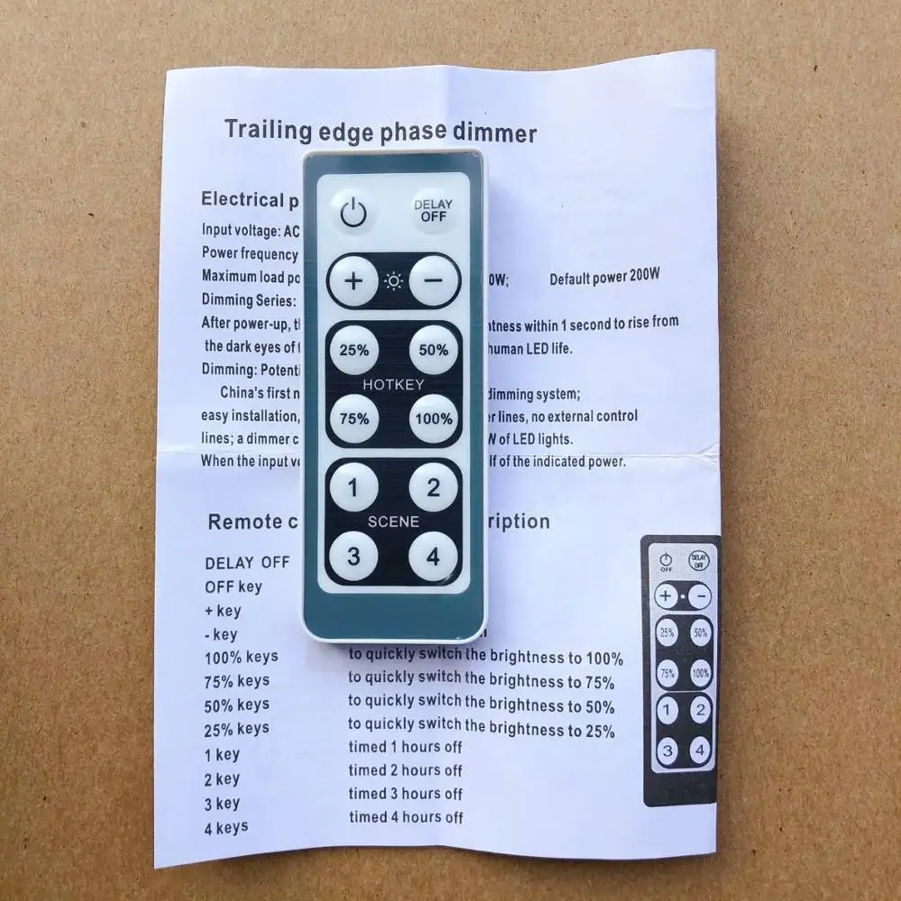 Ininput AC110V/AC220V 240V белый корпус 200 вт диммер для светодиодных огней и светодиодный
