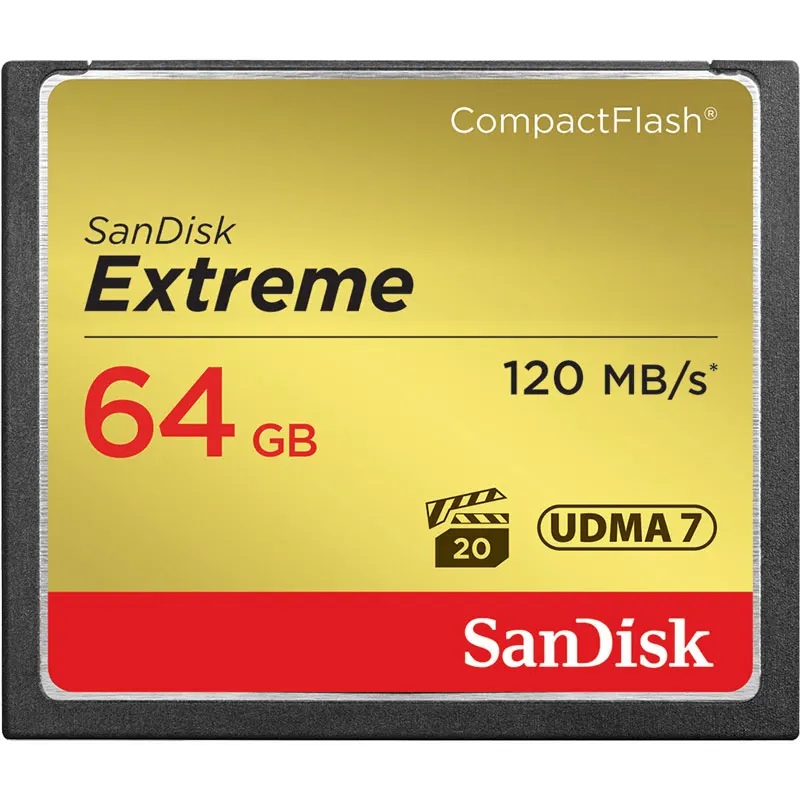 Оригинальный SANDISK EXTREME для SLR камеры высокоскоростной CF COMPACTFLASH карта памяти 32 Гб 64 128 ГБ|Карты памяти| |