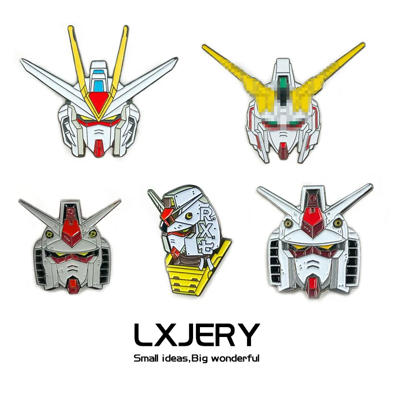Женская Брошь в виде робота GUNDAM забавная брошь на рюкзак школьный портфель|Броши|