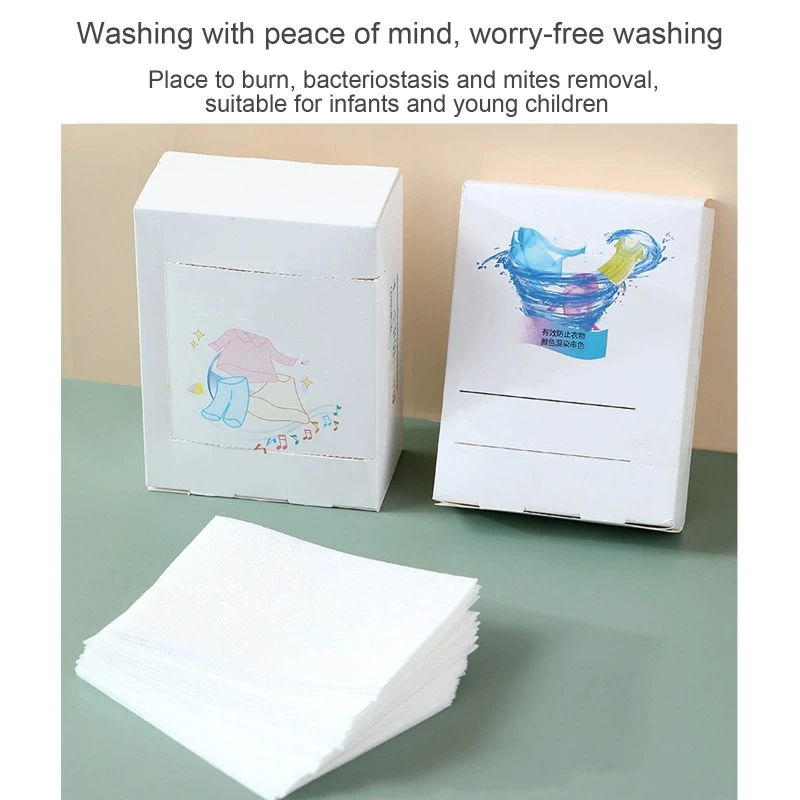 

Laundry Color Catcher Anti Cloth Dyed Absorption Sheet Set Color Run Remove R7UA