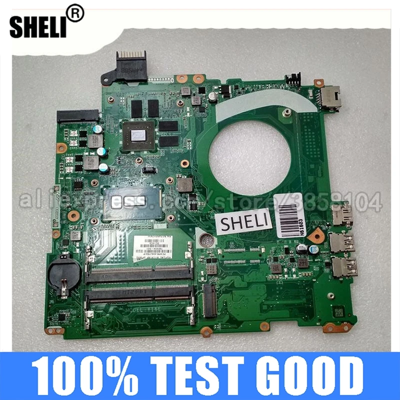 782934-001 782934-501 782934-601 SHELI DAY16EMB8C0 для HP 15 15-P материнская плата для ноутбуков, ПК, материнская плата i5-5200U, тест процессора ОК