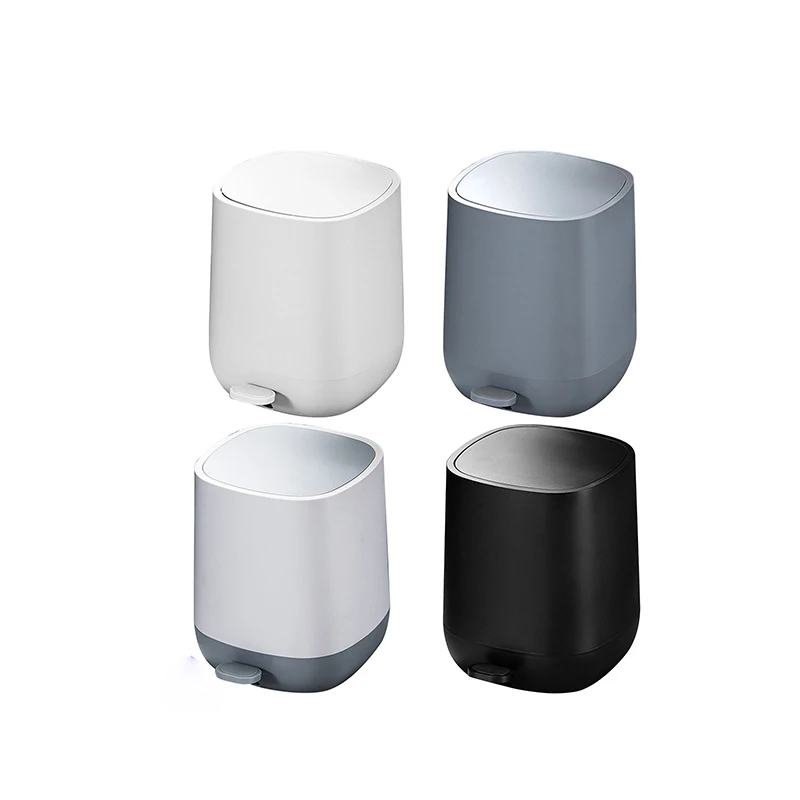 7 liters recycling trash bins home and office storage dustbin automatic cube with lid wastebasket trash diaper storage furniture free global shipping