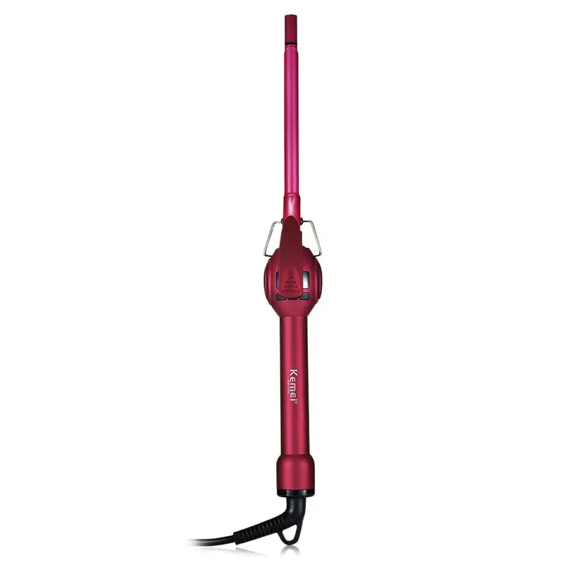 Kemei Km-1023 9Mm Curling Iron Hair Curler Professional Curl Irons Wand ic Roller Care Beauty Styling Tools C | Красота и здоровье