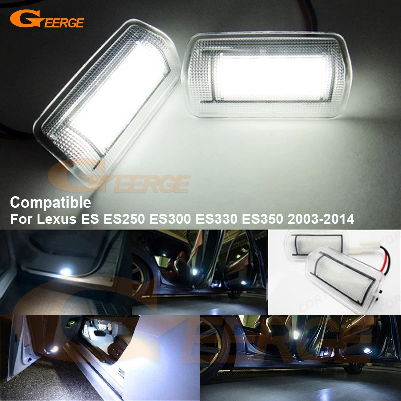 

For Lexus ES 250 300 330 350 ES250 ES300 ES330 ES350 Ultra bright Smd LED Courtesy Door Light Bulb No OBC error car Accessories