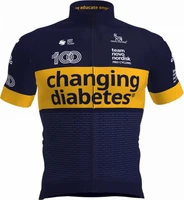 changing diabetes cycling jersey summer short sleeve outdoor mtb clothes 20d bibs road bike apparel replica
