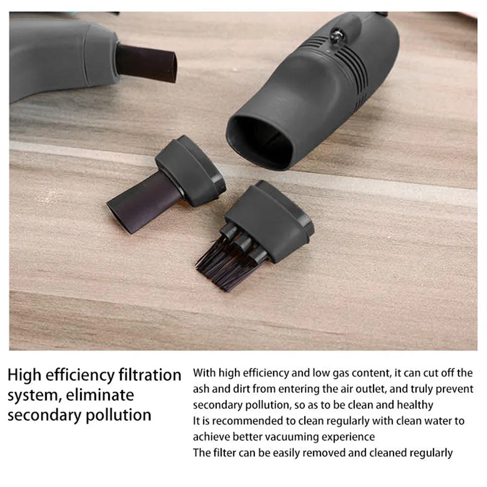 Портативный настольный мини пылесос для чистки ПК ноутбука клавиатуры школы