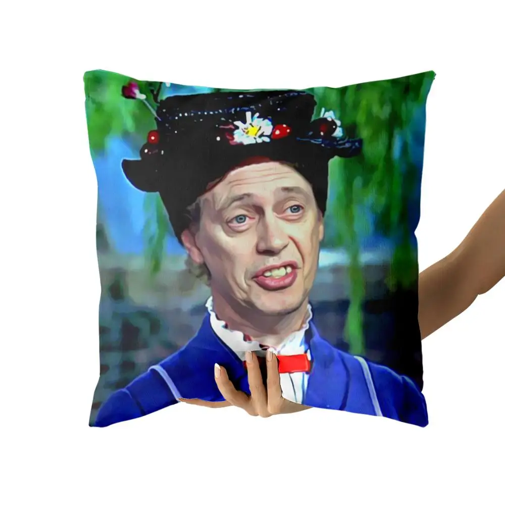 

Steve Buscemi poppins Cotton Canvas custom pillow custom covers Throw Pillow Pillow Covers personalized gifts