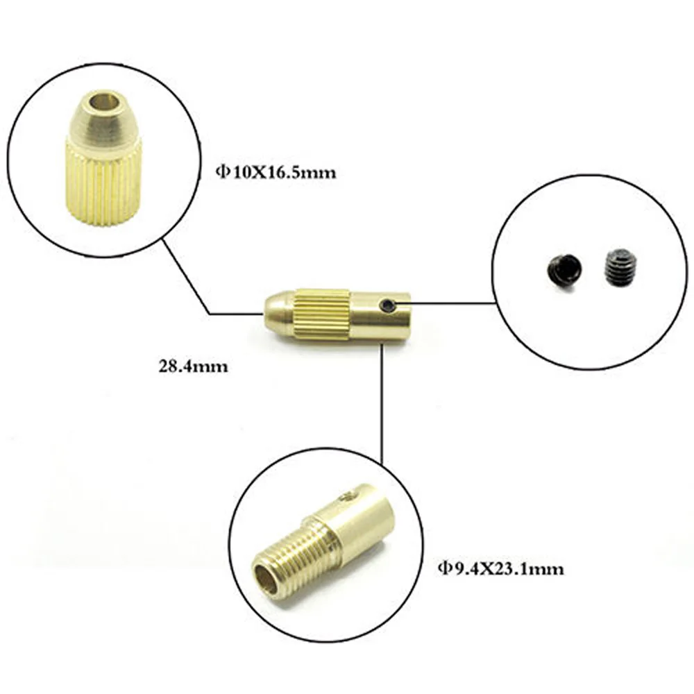 

8Pcs 0.5-3mm Electric Drill Bit Kit Collet Mini Drilling Tool Chuck Set Power Tools Accessories For Electric Drill / Mini Tools