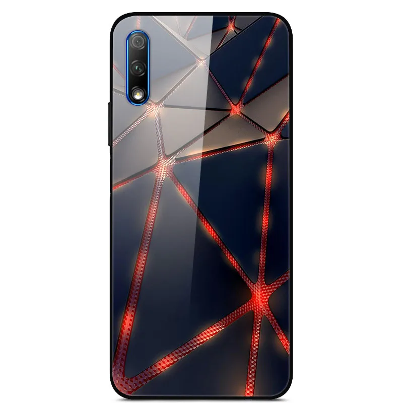 Роскошный чехол для huawei Honor 9X, чехол из закаленного стекла, силиконовый чехол для телефона huawei Honor 9X X9 9 X, чехол s для Honor 9X - Цвет: 31