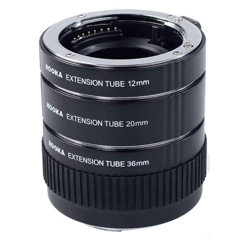 Макро AF металлический Удлинитель Набор Автофокус ttl экспозиция 12 мм 20 36 комплект
