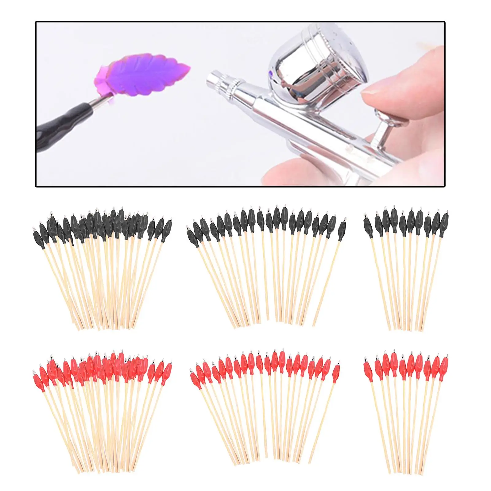 

10/20/30Pcs Alligator Clip Stick Parts Model Crocodile Probe for Hobby Model