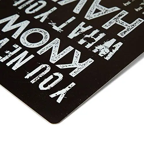 

Decor Bathroom Sign,Black and White Bathroom Wall Decor,12×8 Inches Aluminum