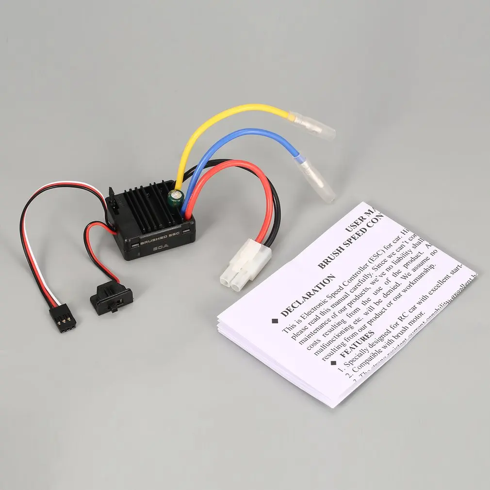 Электрический регулятор скорости Surpass Hobby Brushed 60A ESC с 5 В/2A BEC для Axial SCX10 RC4WD D90 1/10 RC