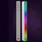 RGB-подсветильник ка с голосовой активацией, цветное управление звуком, индикатор уровня музыки, автомобильный Настольный светодиодный светильник льник