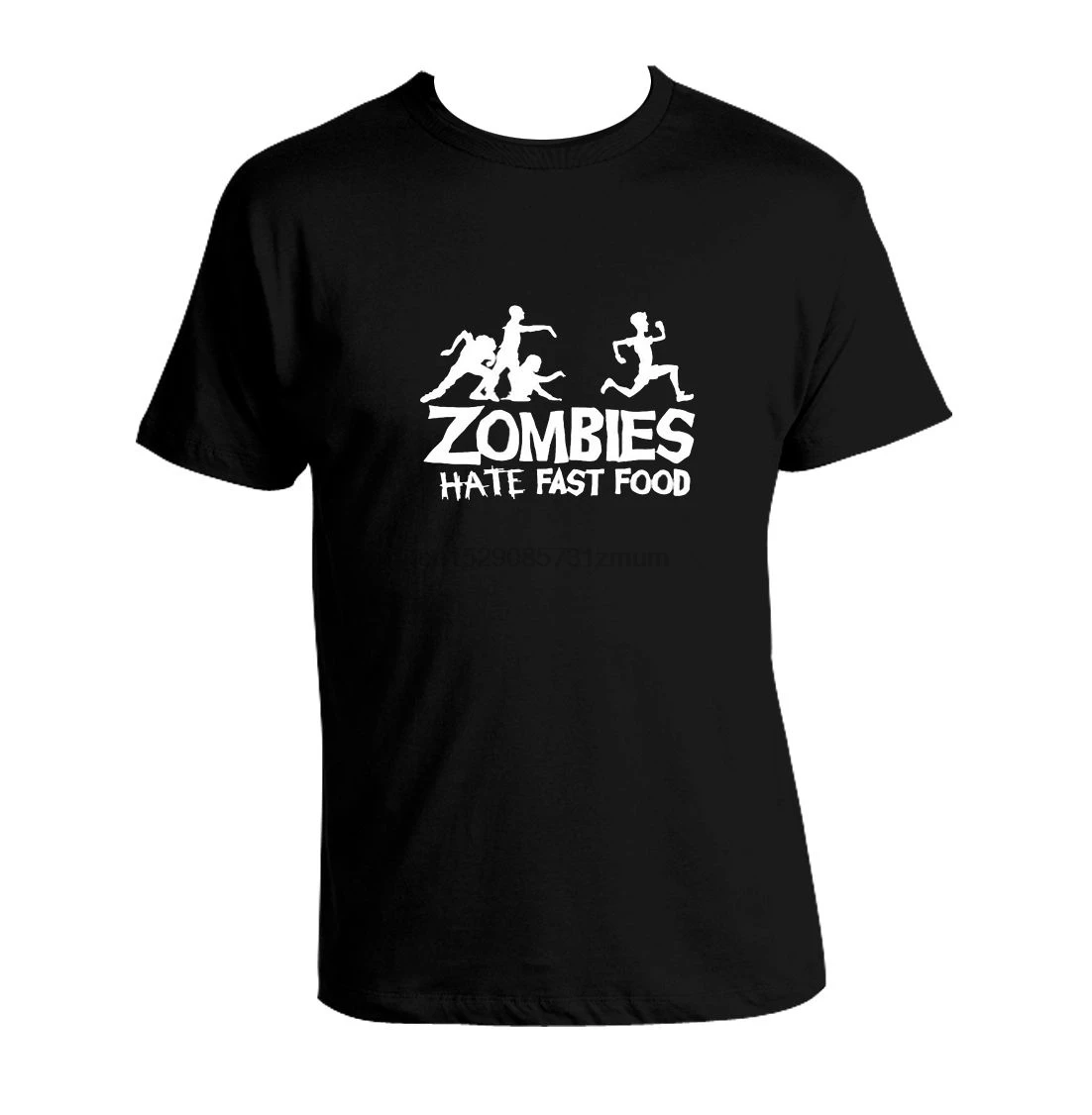 Забавная футболка с надписью Zombies hate fat и funny Running jogging унисекс уличная Мужская pride