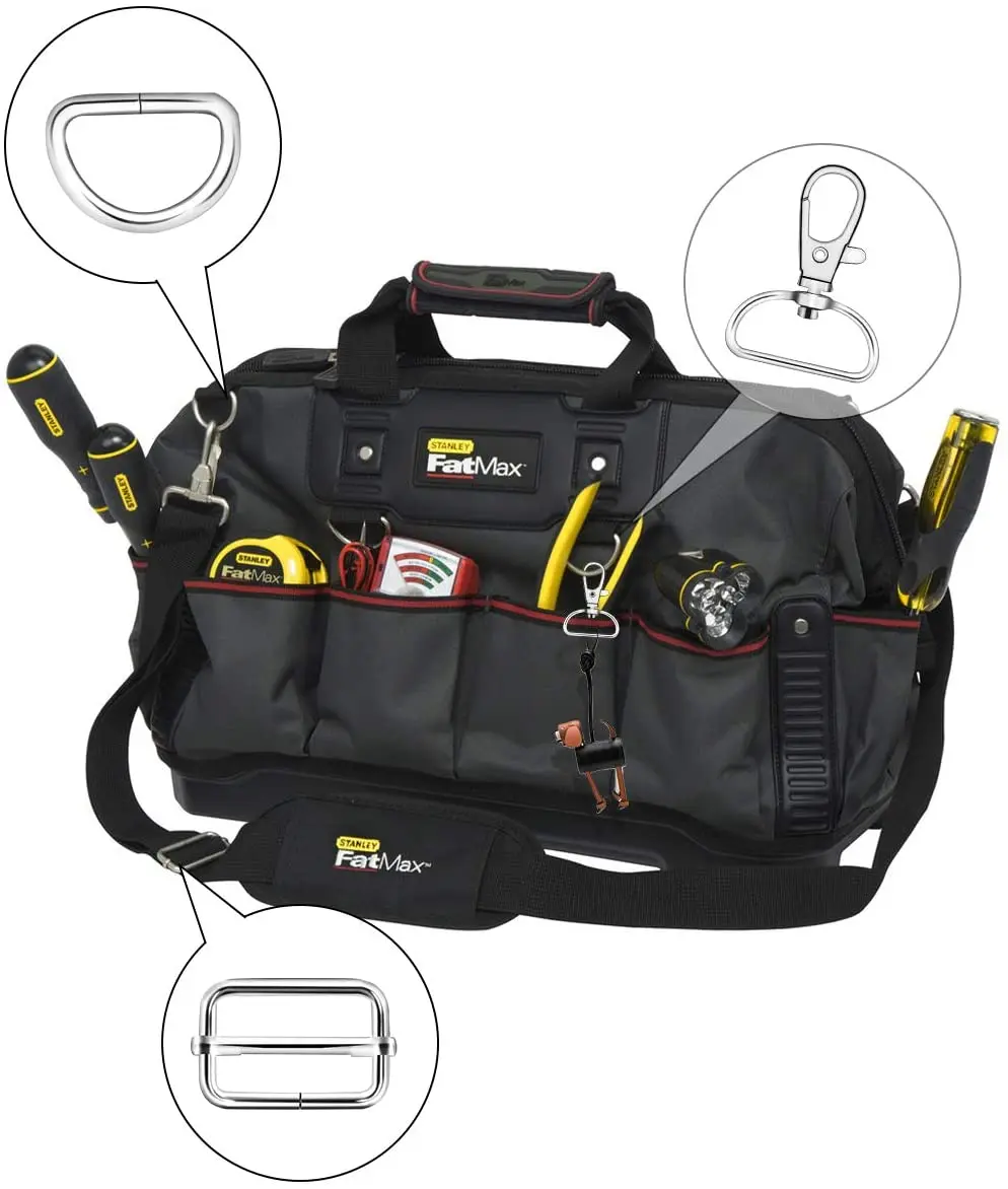 Металлический вращающийся брелок Крючки с d кольцами и скользящей пряжкой