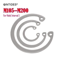 qintides m105 m200 circlips for a hole retaining ring bearing hole snap ring 65m304 stainless steel clamp ring