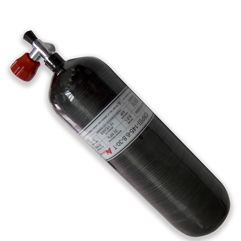 Tank-valve AC36811 PCP воздушный пистолет Кондор акваланг Танк 6.8л мини бутылка погружения 4500 фунтов/кв. дюйм цилиндр высокого давления для охоты давление карабин цель - Цвет: Tank-valve