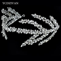 ycdzivan european style luxury women diadema shining crystal tiaras bride wedding hair accessories headpieces
