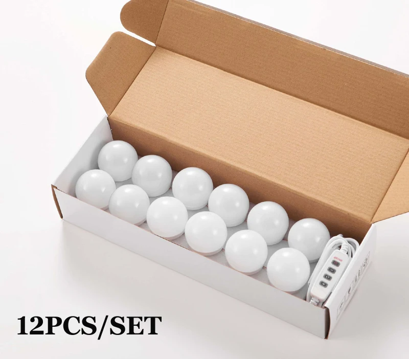 

Светодиодная лампа для макияжа, 4/6/8/10/12/14 лампочек