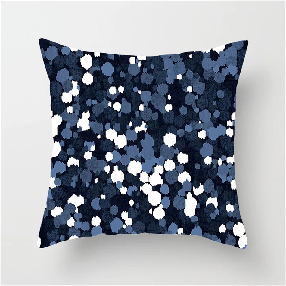 

Fuwatacchi Sheep Polygon Cushion Cover Square Geometric Painting Pillow Case Home Decorative Blue Pillow Cover For Sofa Seat