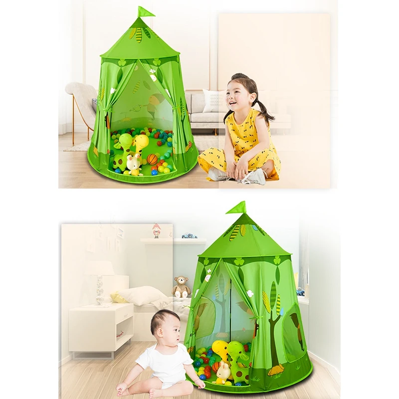 

Play Tent for Kids Mongolian Yurt Tent Childrens Foldable Castle Indoor Outdoor Oxford Cloth Playhouse for Boys Girls