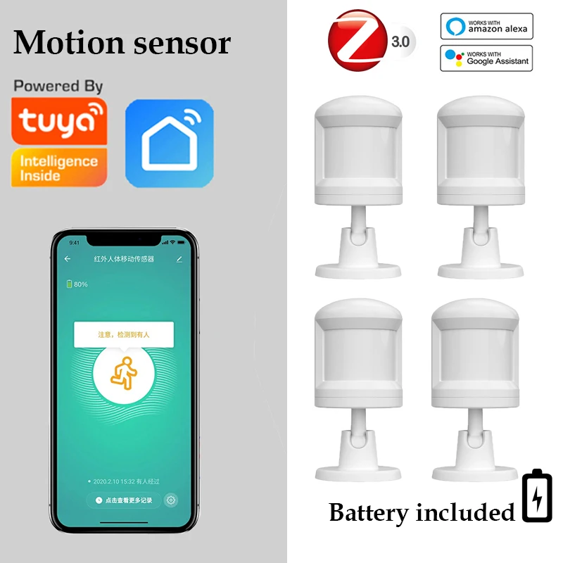 Tuya zigbee Motion Sensor Human Body Detection radars PIR sensors Infrared Presence Sensor Support Alexa Google home Smart Life