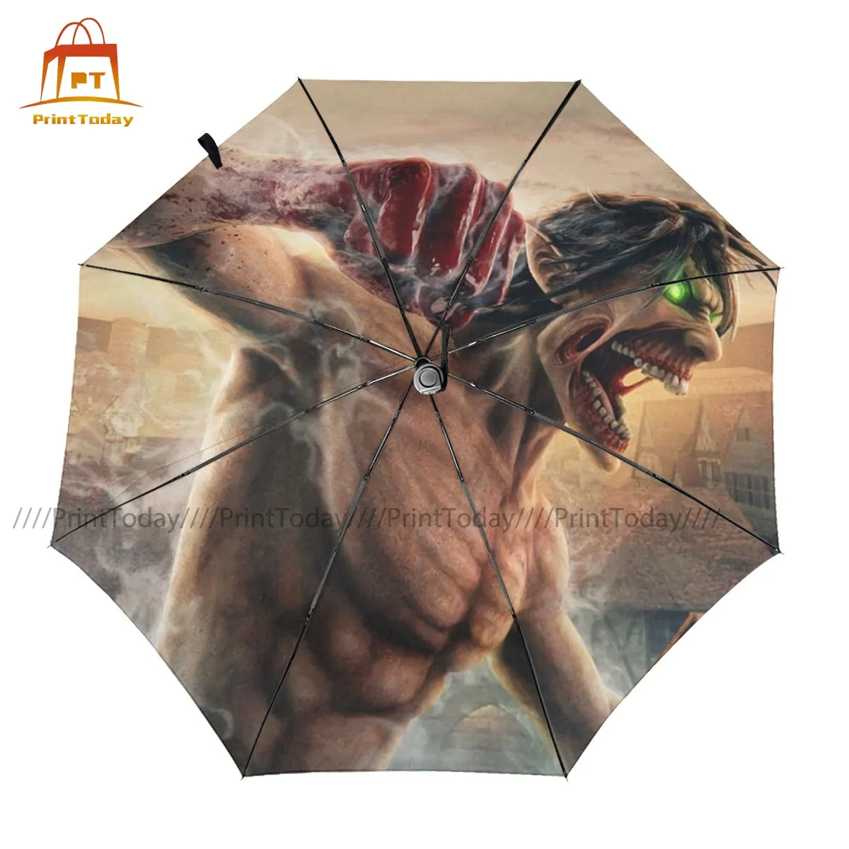

Attack On Titan Umbrella Cool Anti UV Umbrella Automatic Design Portable Tours Umbrella