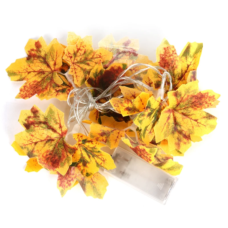 

68inch silk maple string garland decor artificial maple decor fake maple for Halloween thanksgiving party christmas hanging