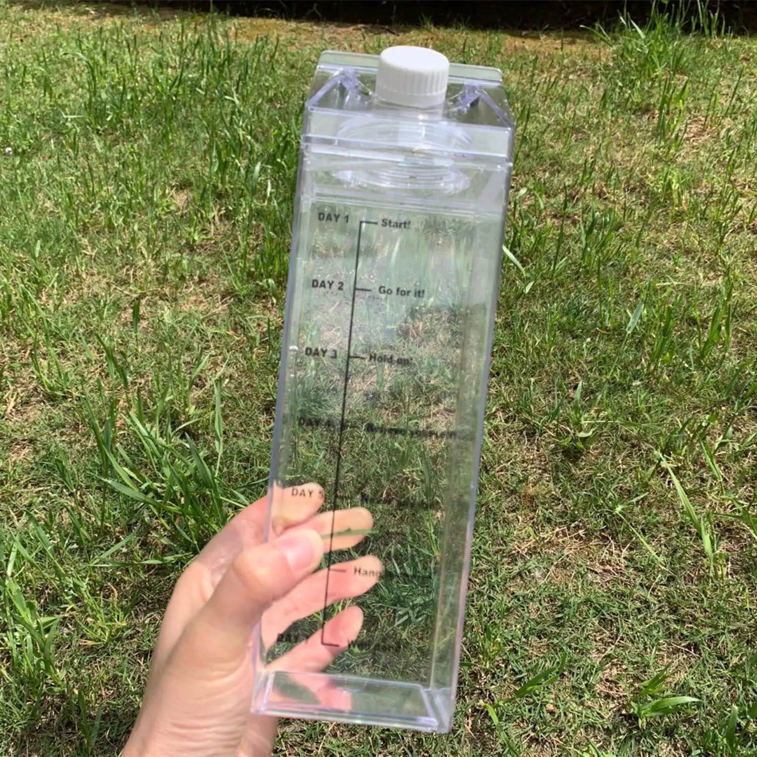 Бутылка для воды со временным маркером без БФА пластиковая бутылка молочной 1000