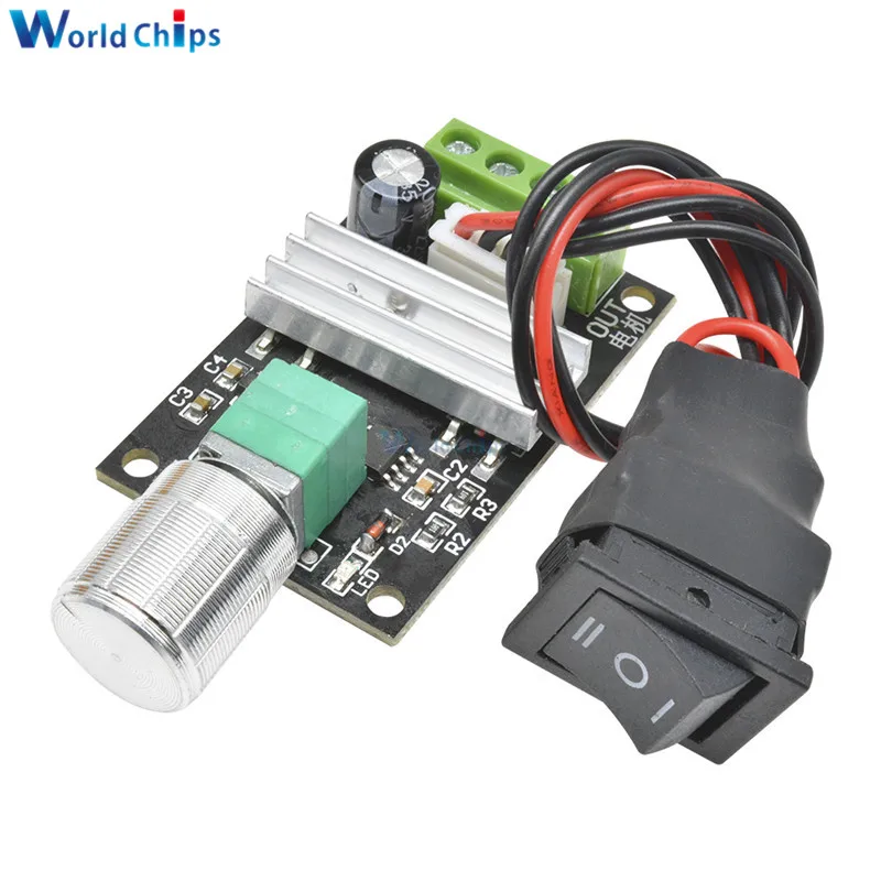 Регулятор скорости двигателя ШИМ регулятор переменной потенциометр вкл/выкл 6 в