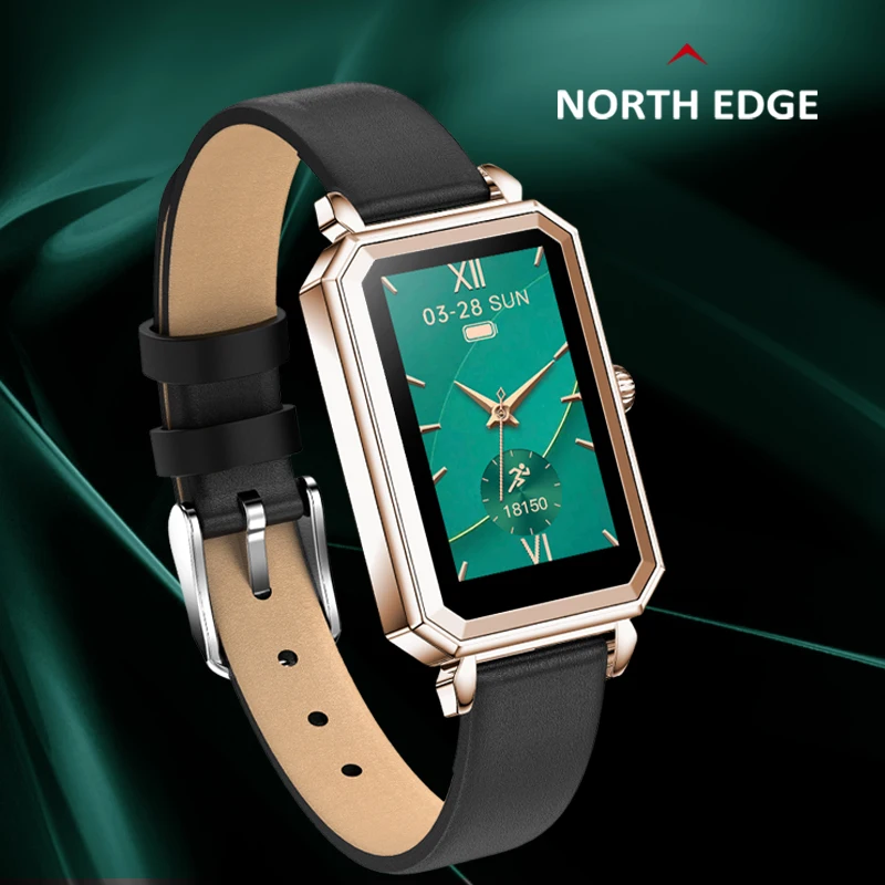 

NORTH EDGE Smart Watches For Women Fitness Tracker Blood Pressure Oxygen Heart Rate Monitor IP68 Smartwatch For Android IOS
