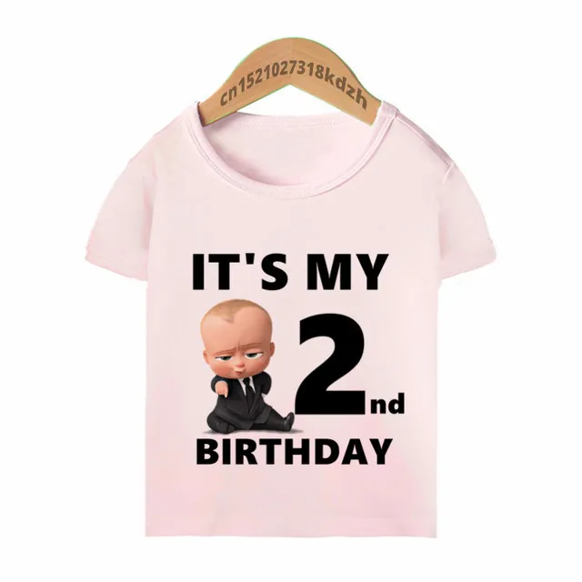 

Boys & Girls Baby Birthday T-shirt Children 1-10 Years Old Birthday T-shirts Kids 2021 Summer 3D Printing Children's Clothing