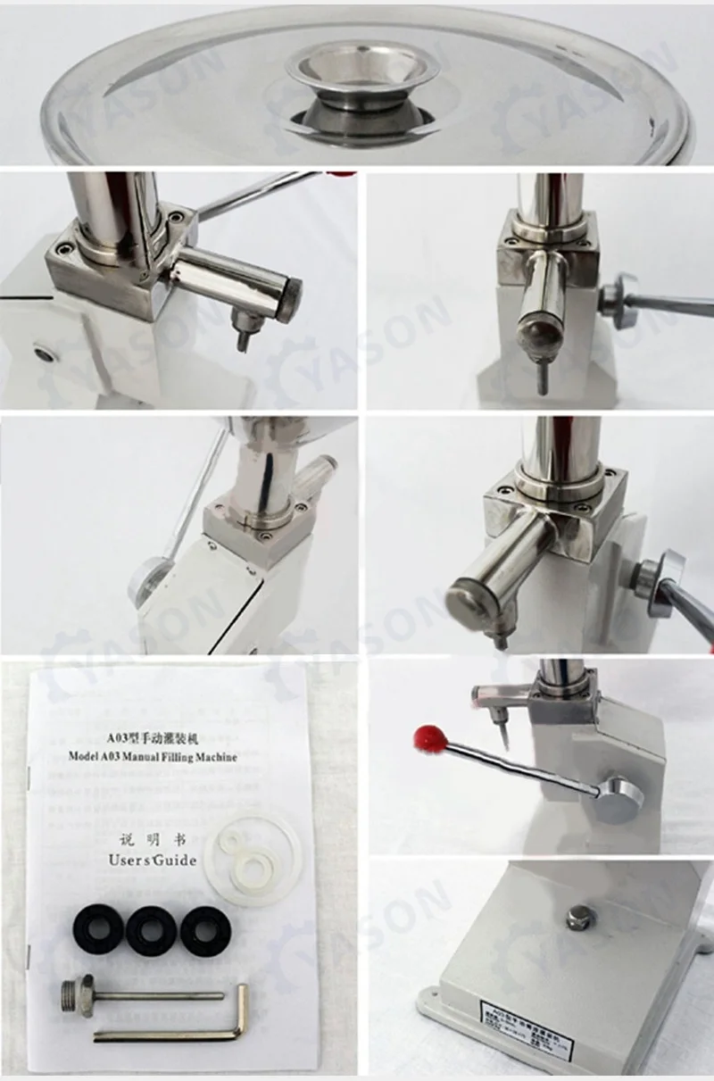 

A03 Manual Gel Filling Machine Cream Honey Bottle Liquid Filling Machine 5-50ML