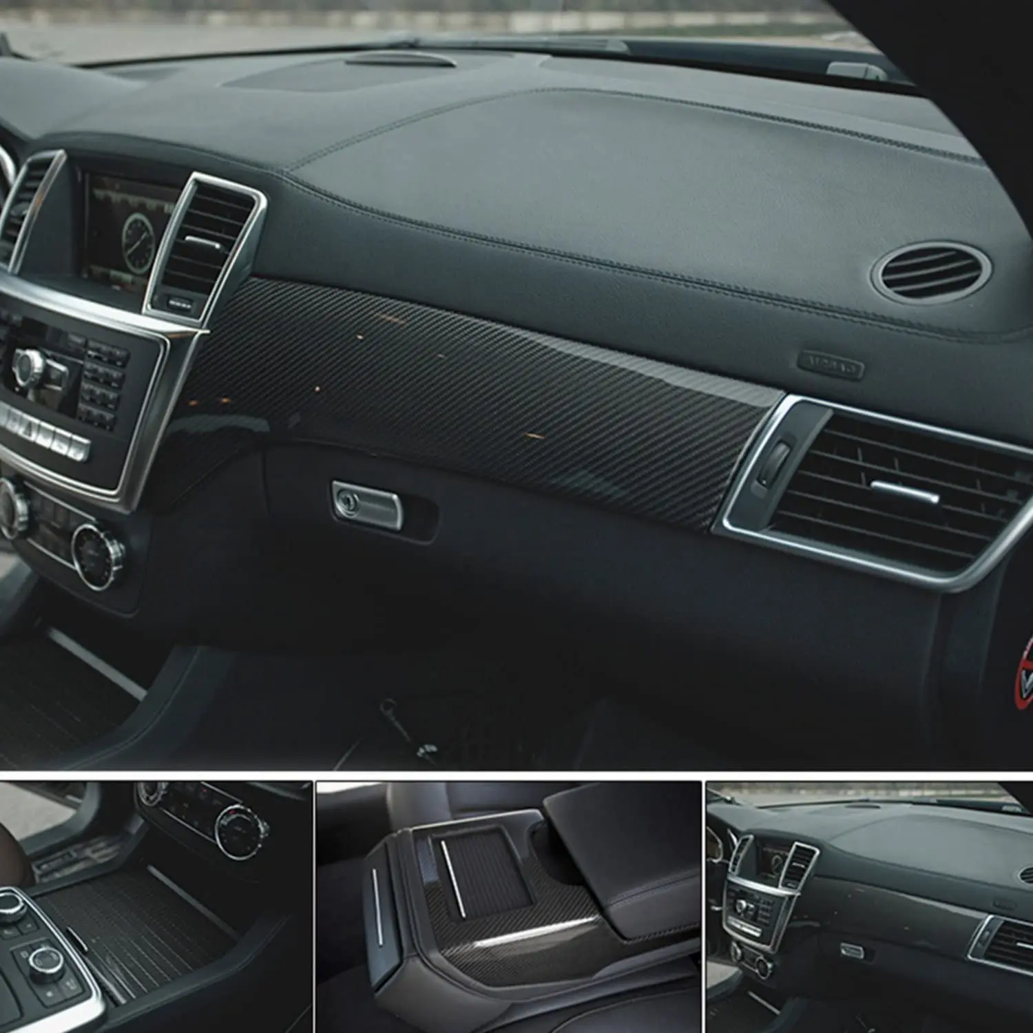 Виниловая пленка 6D из черного углеродного волокна без пузырьков с высоким