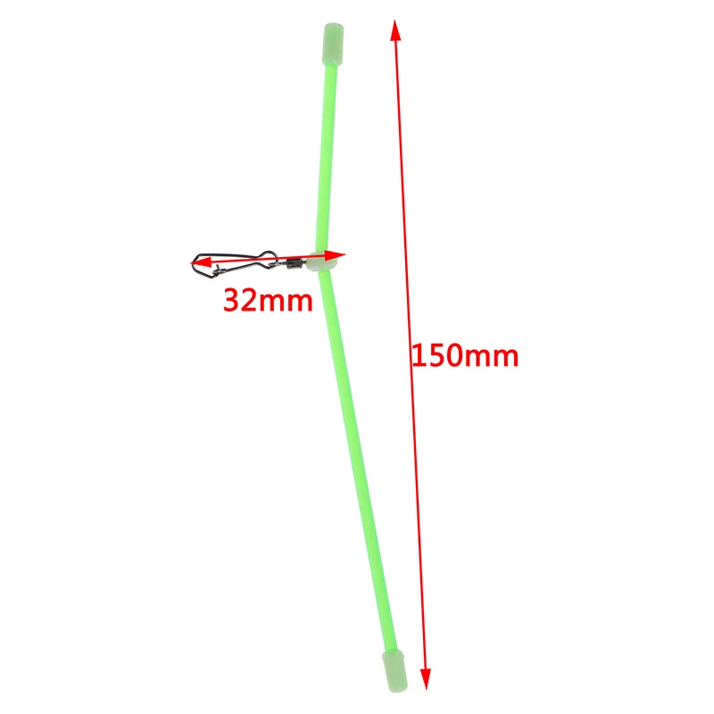 

5Pcs Plastic Fishing Tube Balance Connector Bracket Luminous Fishing Group Night Fishing Elbow Sea Fishing Balance Connector