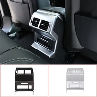 car rear armrest air condition outlet trim panel cover abs chrome for land rover range rover velar 2017 2021 interior accessory