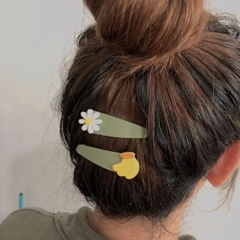 2 шт./компл. милый Для женщин Заколки для волос с принтом арбуза типа &quotбанан&quot